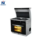 China manufacturer tempered glass 2 burner 90cm table type gas cooker cooktop integrated stove