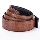 BY Real Crocodile Belt Genuine Leather Without Buckle for Men in Width of 35mm