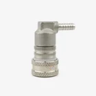 Stainless Ball Lock Disconnect - Barb (Grey/Gas)