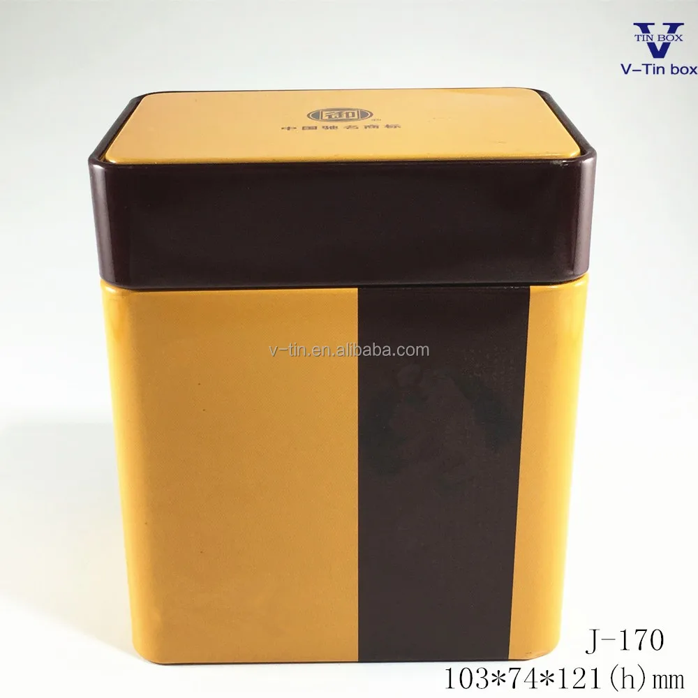 food grade empty tea can / tea tin box / tin container for tea