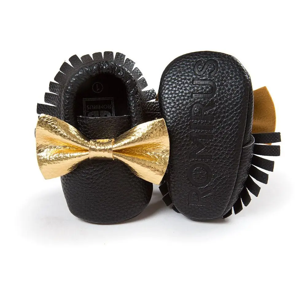 The same paragraph seven! Color bowknot tassel soft bottom shoes baby shoes mens age 0217