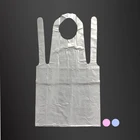 Clear medical PE apron disposable plastic aprons Cheap price plastic material waterproof kitchen dress
