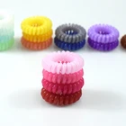 Wholesale fashion multi colours Curly Telephone Wire Elastic Head Tie Headband Rubber Hair Band Girl