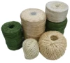 Natural color single ply twisted twine cotton twine cord jute garden rope