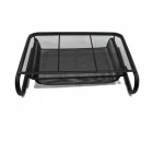 Simple Metal Mesh Foldable Ventilated Adjustable Computer Laptop Monitor Desk Display Stand with Drawer