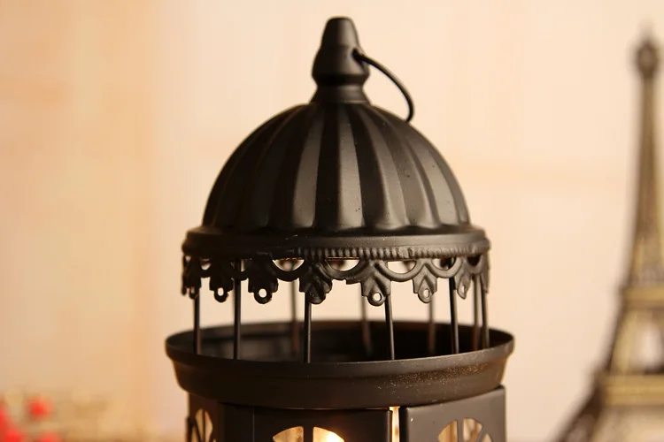 European Candlestick ornaments creative zakka Iron crafts decorations gifts wholesale