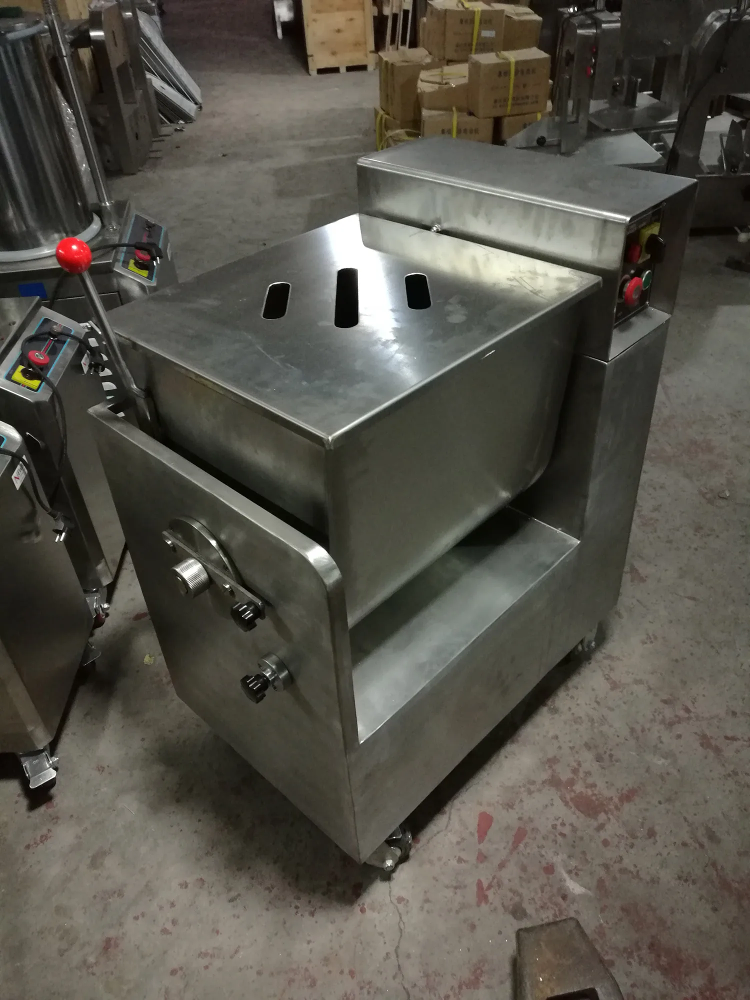 50L Commercial Stainless Steel Minced Sausage Industrial Electric Meat Mixer
