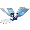 4 color 1 station t-shirt screen printing machine used in Textile printing