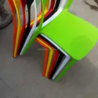 Duralbe quality plastic chair are made of 100% new PP bright colored PP fashion hotel chairs