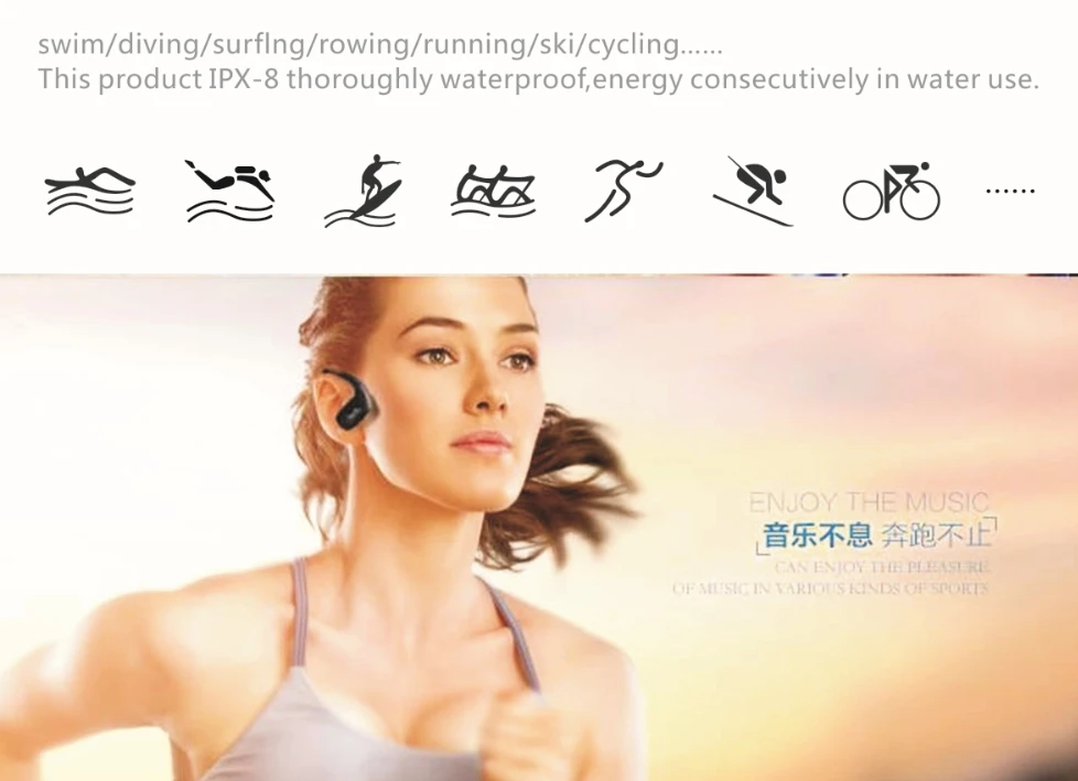 2018 new 4GB 8GB Waterproof MP3 Music Player for Swimming & other Sports (IPX-8 Standard) Watersports MP3 - ANKUX.COM