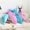 Custom High Quality Sea Animals Soft Plush Blue Pink Dolphin Stuffed Plush Animals Toys for Kids