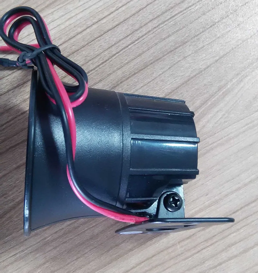 Universal Car Auto Van Vehicle Bike Alarm Warning Siren Horn 12V DC Black