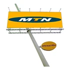 High Quality Uni Pole Billboard Advertising Material Billboard Structure