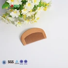 Customized logo provide hotel wood small tiara comb