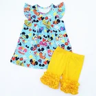 Wholesale baby back to school clothes boutique girls 2 pcs summer outfit children's clothing sets