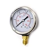 2.5" pressure gauge manometer with 3 mounting hole / glycerine or silicone oil filled liquid pressure gauge