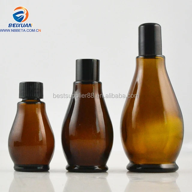 30ml/50ml/100ml gourd shape lotion bottle,glass emulsion bottle