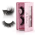 Custom Real Faux False Private Label Extension Glue Vendor Packaging Box 5d 3d Mink Eye Extention Lashes Eyelashes