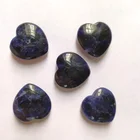 wholesale gems Chakra heart pendant sodalite heart gemstone heart pendant