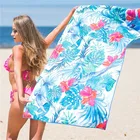 Custom Personalised Designed Compact Lightweight Quick Dry Logo Sublimated Print Micro Fibre Tropical Beach Towels