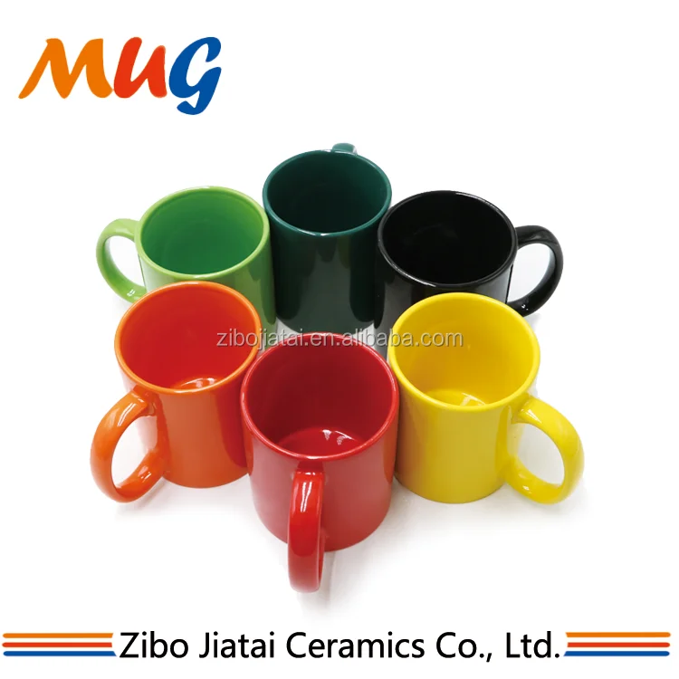 11oz color glaze coffee mug without printing