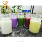 2019 custom home decoration glass candle jar soy scented candle