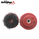 4 inch Snaillock Backed Wet Silicon Carbide Wire Brush for Stone Leather-textured Finish