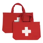 Good quality packaging red color cotton canvas small bag