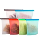 OEM Custom Top Sell Silicone Food Storage Bag Reusable BPA Free Eco-friendly Food Storage Bag