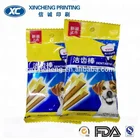 customized dog snacks tooth cleaning bone chew stick pouch bag pet food packaging