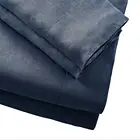 100% Pure Linen Bed Sheet Set Natural 4 Piece, Queen, Indigo