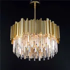 2019 New modern pendant light hotel corridor staircase living room decoration crystal chandelier