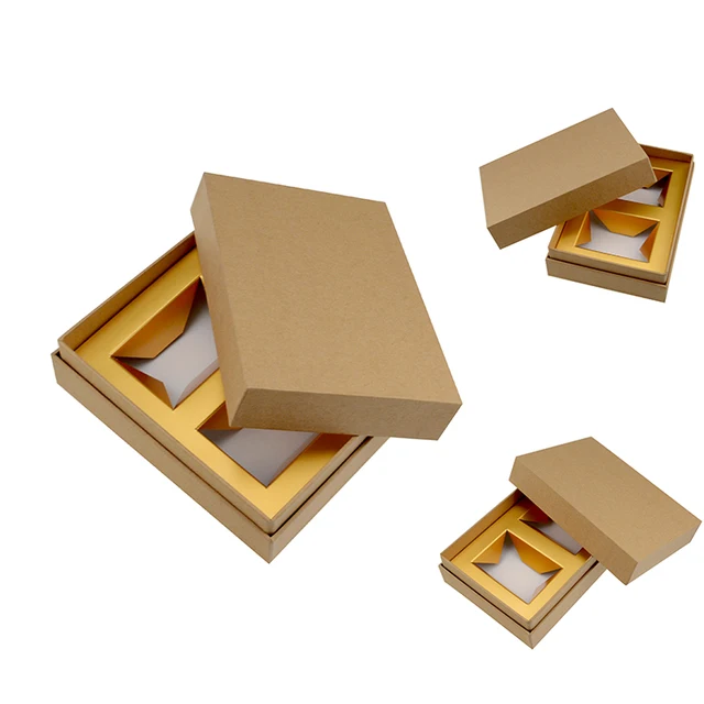 small kraft brown paper boxes recycled kraft paper gift boxes 动态图库网