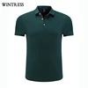 Wintress t shirt 95% cotton 5% spandex round bottom mens slim fit t shirt high quality polo t shirt dropship cloth