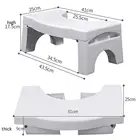 Popular Newest Bathroom Plastic Foldable Toilet Squatting Stool for Kids and Adults