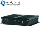 Cheap fanless embedded barebone system mini industrial pc with quad core J1900 CPU i3 i5 i7 processor