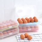 Kitchen refrigerator crisper egg container portable anti-collision storage plastic egg box