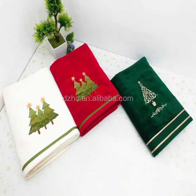 christmas holiday gift towel