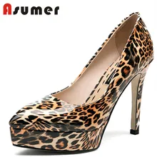 Asumer ladies sexy material platform shoes high heels online