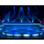 Modular Exhibition Display Floor Stage with Aluminum & Glass Frames