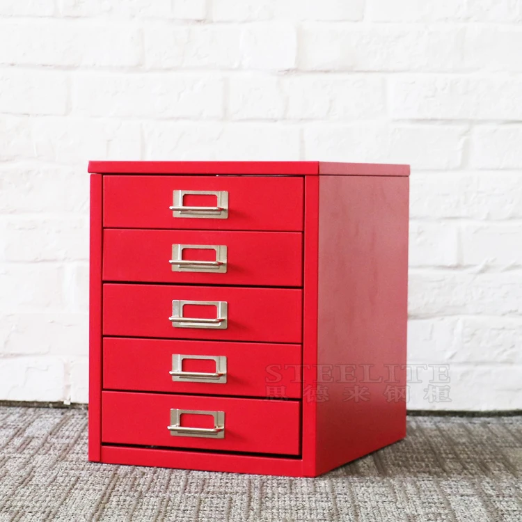 Metal Desk Organizer Desktop A4 Paper Storage Drawer Cabinet 5