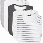 Super Soft &Absorbent Dicaro Unique 100% Cotton Terry Cloth Fleece Materials Baby Snap Bibs for Boys&Girls