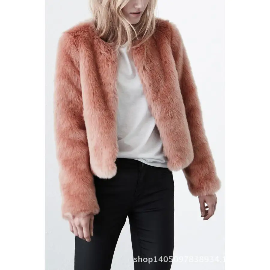 Ms. foreign trade in Europe and America a short section of high-end fashion factory wholesale Leather grass imitation rabbit fur