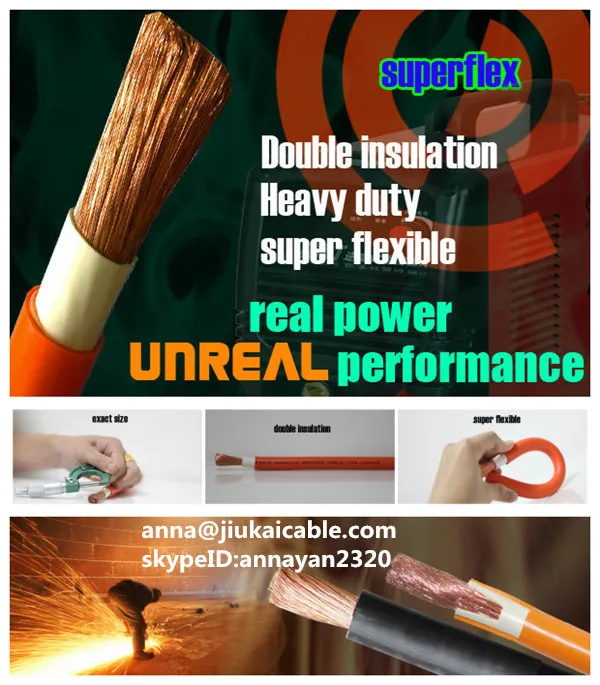 TUV welding cable specifications/welding ground cable/welding cable