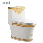 Promotional 3D carving japanese style ceramic one piece washdown wc toilet