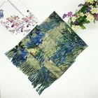 100% Polyester Cashmere Wool Digital Printed Square Head Scarf