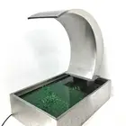 stainless steel cascade waterfall water fountain blade indoor water feature for swimming pool