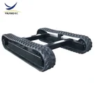 6 tons agricultural harvester parts rubber track undercarriage for tracked vehicles