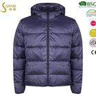 Wholesale cheap winter short warm puffy down jacket for mens