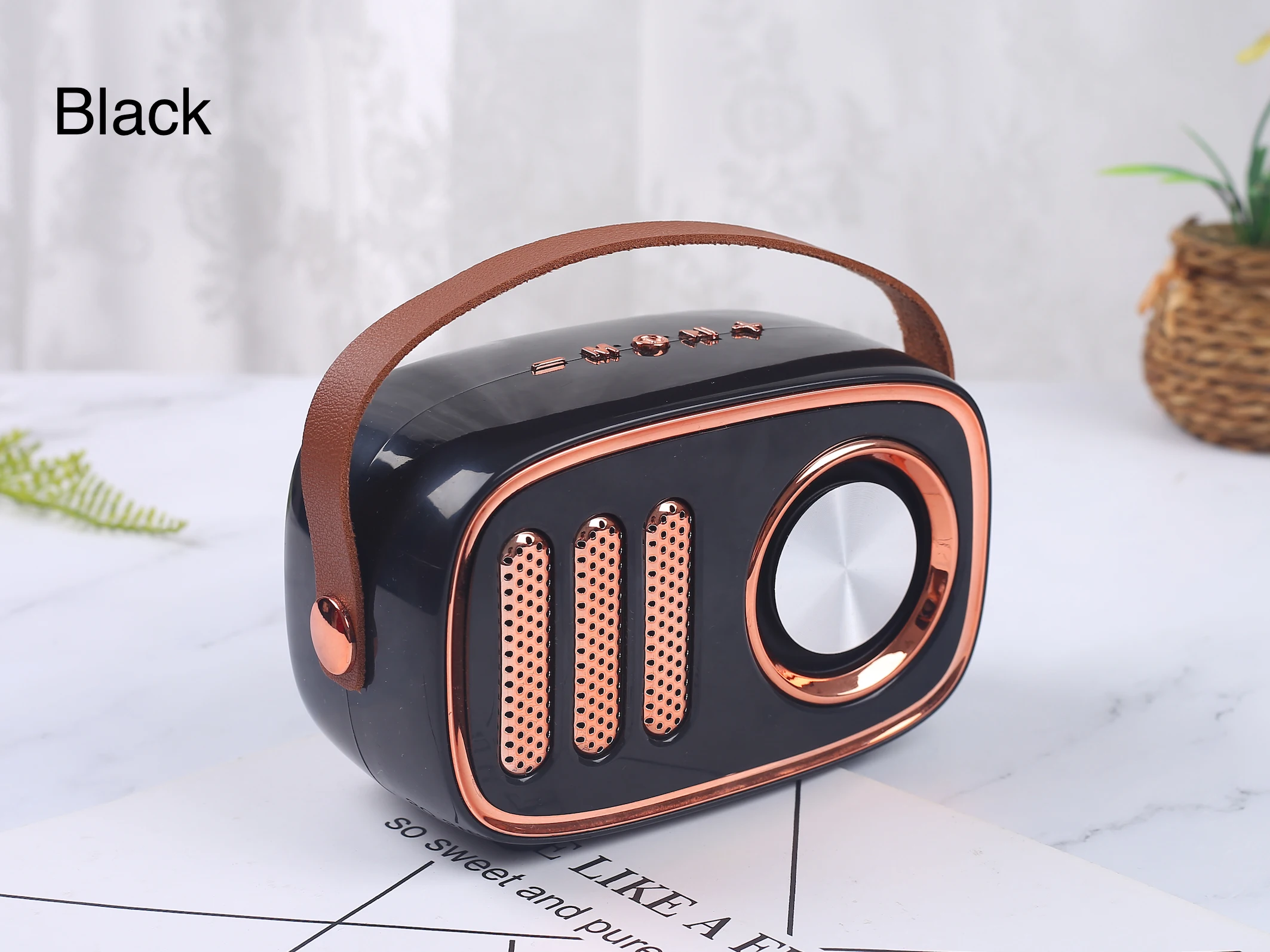 FM Radio Style Active Wireless Charge Mini Speakers for Mobile Phone Home Theatre with 1200MA Bluetooths Speaker Power Bank - ANKUX.COM